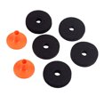 thumbnail image 1 of Raindrops 7pcs Cymbal Felts Felt Black Sound Improvement Musical, 1 of 7