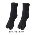 thumbnail image 3 of Yibooy Unisex Clog Socks Washable Toe Separation Socks for Everyday Wear (Black), 3 of 7