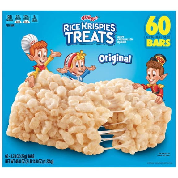 Kelloggs Rice Krispies Treats 0.78 oz 60-count