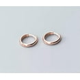 thumbnail image 5 of K-KED Gorgeous 925 Sterling Silver Hoop Earrings Stud Dangle Drop Wedding Women-Rose Gold, 5 of 6