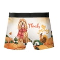 thumbnail image 2 of Happy Thanksgiving Cocker Spaniel with Turkey Pumpkins Autumn Vibes All Over Print Boxer Briefs Underwear for Men Dad Cockers Dog Lover Gifts - 12018, 2 of 6