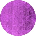 thumbnail image 1 of Ahgly Company Indoor Round Oriental Pink Industrial Area Rugs, 7' Round, 1 of 4