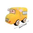 thumbnail image 3 of Wizlet Simulation Yellow School Bus Plush Toy Cute 3D School Car Stuffed Gifts Cartoon Vehicle Shape Plushie Pillow, Excellent Gifts for Kids or Birthday Party 11 Inches, 3 of 5