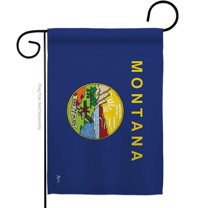 G142527-BO 13 x 18.5 in. Montana American State Garden Flag with Double-Sided Horizontal House Decoration Banner Yard Gift