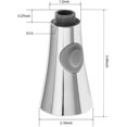 thumbnail image 5 of Hongchun Modern Bathroom Pull-Retractable Kitchen Faucet Universal Head 1/2-Inch Faucet Head Replacement Part, Polished Chrome, 5 of 5