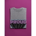thumbnail image 3 of Proud Purple Banner T-Shirt Men -Smartprints Designs, Male Large, 3 of 4