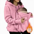 thumbnail image 4 of NOLDARES Cat Pouch Hoodie Kitten Puppy Holder Pullover Top Large Pouch Pet Carrier Sweatshirt for Women,Pink,M, 4 of 7