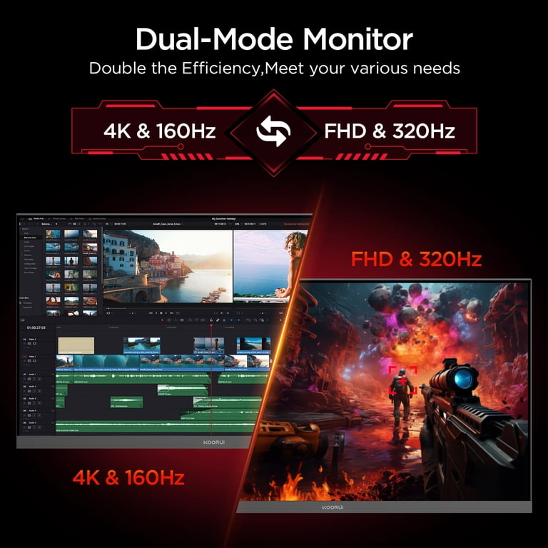 KOORUI 27" 4K 320Hz Gaming Monitor photo 8