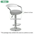 thumbnail image 3 of Uxcell 1-Pack Bar Stool Covers Round, for 12-14 Inch Chair Waterproof PU Seat Covers with Elastic Bands [Gray], 3 of 8
