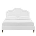 thumbnail image 5 of Modway Aviana Performance Velvet King Bed in White, 5 of 10