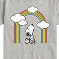 thumbnail image 3 of Peanuts - Snoopy Looking Up Rainbow - Toddler & Youth Short Sleeve Graphic T-Shirt, 3 of 6