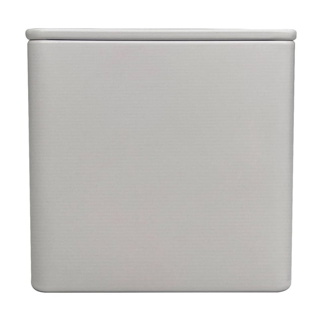 Caja de hierro para té helado cuadrada de 85 puntos Lata de hierro beige sellada para té verde Lata cuadrada de hojalata sellada