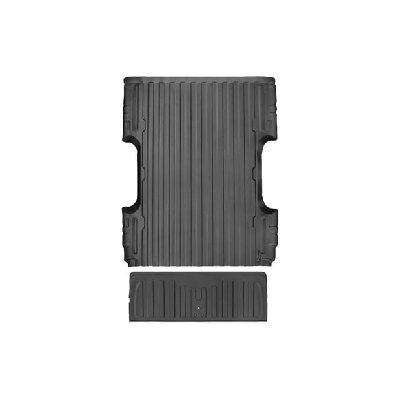 WeatherTech TechLiner Truck Bed Liner compatible with Sierra 1500, Sierra, Sierra 2500HD/3500HD, Silverado, Silverado 1500, Silverado 2500HD/3500HD - Complete Set (Bed Liner and Tailgate Liner), Black