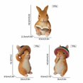 thumbnail image 3 of Felwors Easter Decorations Gardening Animal Rabbit Sculpture Creative Resin Rabbit Statue Decorations Rabbit Decorations, 3 of 8