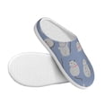 thumbnail image 3 of Lsque Cute Fat Cat Pattern Womens Comfort Cotton on Scuff With Memory Foam and Anti-skid Sole Slipper-37/38, 3 of 7