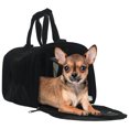 thumbnail image 5 of World Pet Small Pet Carrier, Fits Cats and Small Breed Animals, Black, 15"L x 8"H x 12"W, 5 of 5