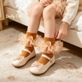 thumbnail image 4 of TELOLY 2Pairs Kids Socks,6-8 Years Old Ruffle Socks,Ruffle Socks For Girls,18-20Cm, 4 of 7