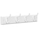 thumbnail image 1 of SONGMICS Perchero de Pared, 4 Ganchos Dobles de Metal, para Abrigos, Bolsos, Llaves, en la Entrada, Dormitorio, Salón, Premontado, Blanco Nube, 1 of 5