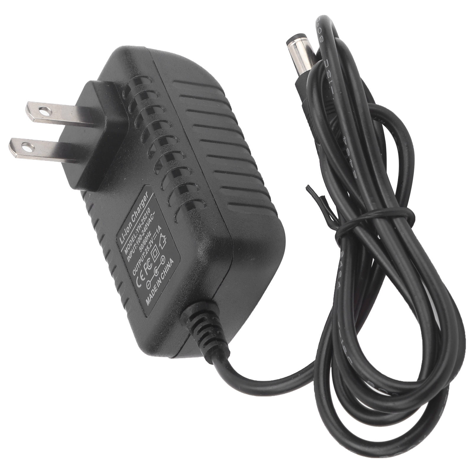 25.2V Adapter Charger For Li‑ion Battery W/Indicator Light US Plug 100‑240Vs 