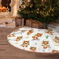 thumbnail image 5 of Rateoe Tigers go in for Sports Pattern Christmas Tree Skirt with Ties , Christmas Tree Decorations, Farmhouse Christmas Decor Xmas Holiday Decorations-30", 5 of 6
