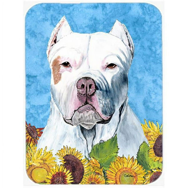 Carolines Treasures SC9077LCB Planche à Découper en Verre Pit Bull 15 x 12 Po - Grande