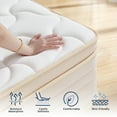 thumbnail image 2 of BMMB Right Firm Full Mattress 10 inch Twin Cooling-Gel Memory Foam Pocket Spring Hybrid Mattress Great Balance Best Night's Sleep Right Mix Support And Comfort, 2 of 9