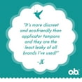 thumbnail image 2 of o.b. Original Non-Applicator Tampons Ultra Absorbancy, 2 of 5