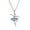 Lake Blue, variant on Jiaroswwei Fashion Lady Ballerina Pendant Necklace Rhinestone Charm Jewelry Xmas Gift