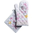 thumbnail image 1 of Blossom in Spring 100% Cotton Set of Oven Mitt (7.5 Inch by 13 Inch) and Pot Holder (8 Inch by 8 Inch) for BBQ | Cooking | Baking | Grilling | Microwave | Barbecue | Spring/Summer, 1 of 8