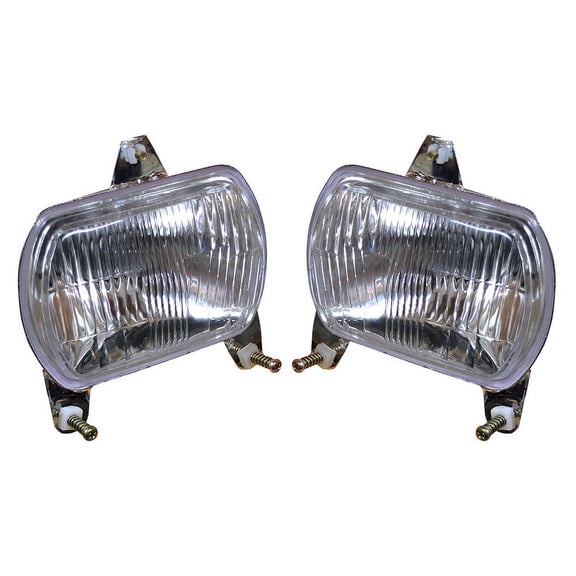 APSMOTIV Complete Headlamp Set with 12v Bulbs Ensure Clear Visibility and Safe Driving at Night Suitable for Ford New Holland Tractor TD60 TD70 TD80 TD90 TD95