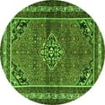 thumbnail image 1 of Ahgly Company Indoor Round Persian Green Traditional Area Rugs, 4' Round, 1 of 1
