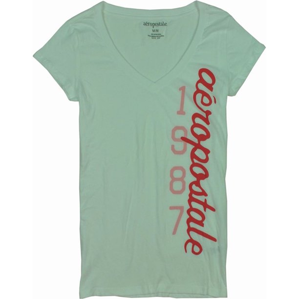 Camiseta gráfica Aeropostale Camiseta 1987 Blanca Mediana