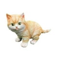 thumbnail image 3 of Estatuilla de Gato perfecl escultura Decorativa al aire libre naranja, 3 of 8