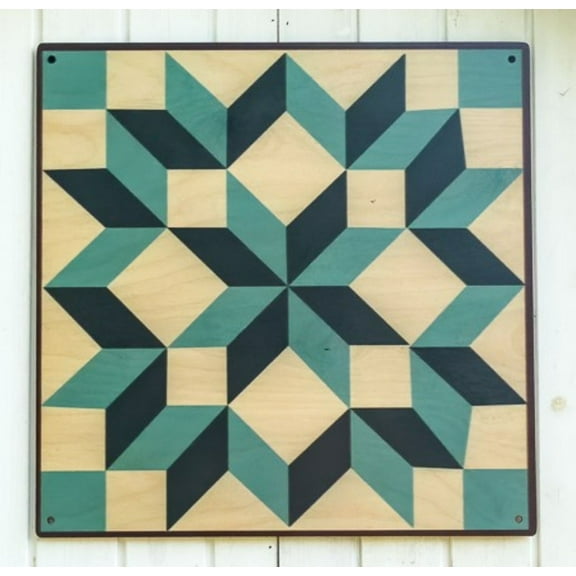 Zylina Garden & Coop Art - Blue Carpenter Star Quilt