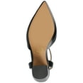 thumbnail image 6 of Journee Womens Tyyra Buckle High Block Heel Pointed Toe Pumps, Widths Available, 6 of 10