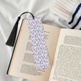 thumbnail image 4 of Kdxio Lavender Flowers Print Metal Tassel Bookmarks,Perfect Gift for Art Lovers and Bookworms Metal Bookmarks for Women, 4 of 8