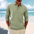 thumbnail image 2 of BUIGTTKLOP Mens Long Sleeve Shirts Classic Casual Button Tee Lightweight Collared Golf Shirt, 2 of 6