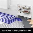 VEVOR 3/4" 500Ft PEX Tubing Non-Barrier PEX Pipe Red Pex-b Tube Coil for Hot and Cold Water Plumbing Open Loop Radiant Floor Heating System PEX Tubing (3/4" Non-Barrier, 500Ft/Blue)