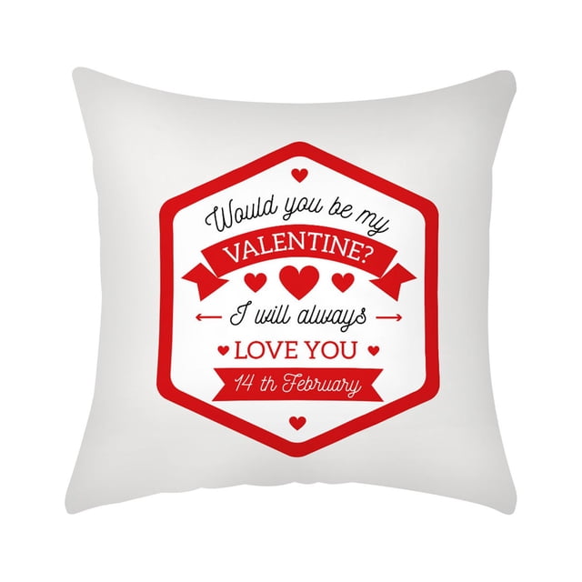 Fiudx Liquidación De Ahorros De Verano Funda De Almohada Para El Día De San Valentín, Funda De Cojín Con Purpurina Para Sofá, Decoración Del Hogar, 1 Ud.