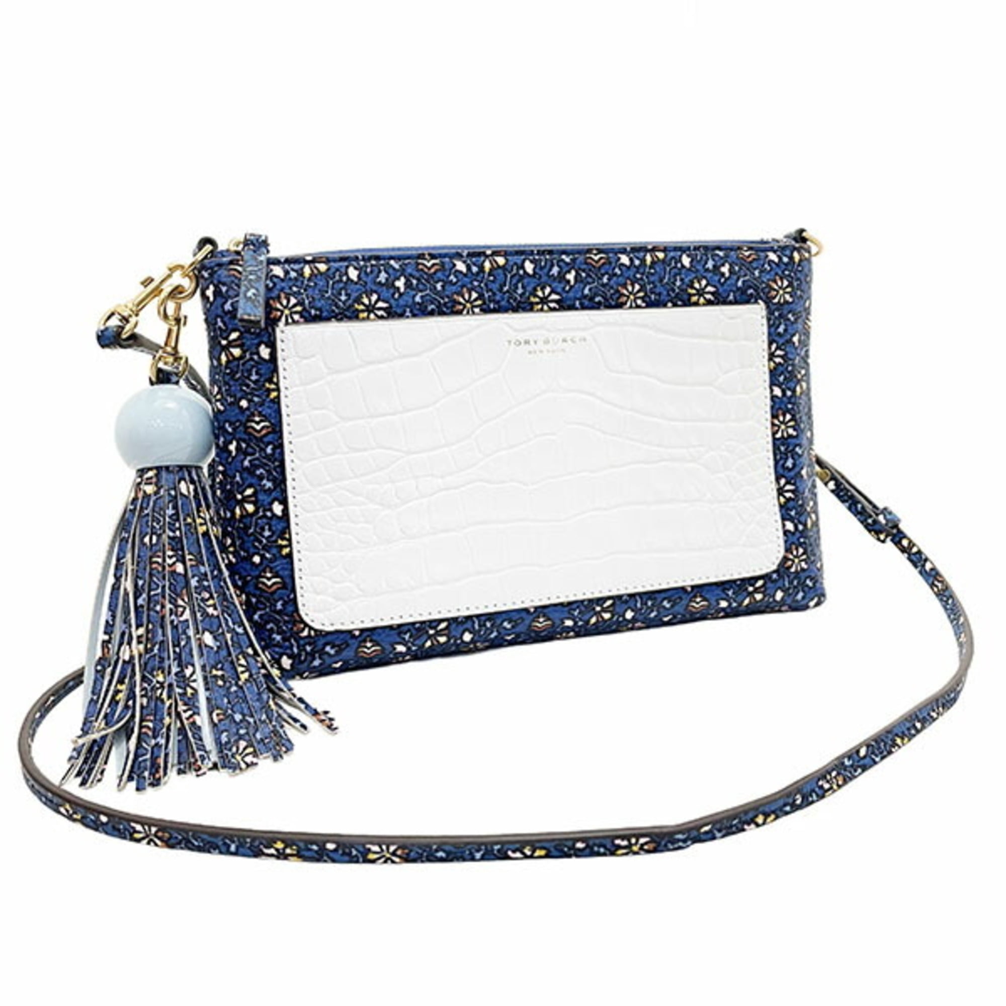 Tory Burch (67291) Thea Mini Pebbled Leather Foldover Crossbody