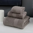 thumbnail image 5 of TNOBHG 3Pcs/Set Bath Towel Set Thick Foldable Cotton Highly Absorbent Hand Towel Hotel Accessories, 5 of 7