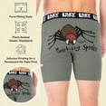 thumbnail image 5 of Lazy One Funny Animal Boxer Briefs for Men, Underwear for Men, Bugs, Insects (Barking Spider, Small), 5 of 7