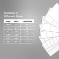 thumbnail image 4 of MMBM 30-Up Labels, 1000 Pages, White, 1 x 2.625 Inch, Address and All Purpose Sticker Labels for Laser or Inkjet Printers, 4 of 8