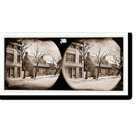 Historic Print, Richmond Virginia. George Washingtons headquarters, 16" x 20"