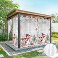 thumbnail image 6 of Outdoor Curtains for Patio Waterproof, Grey Snowman Christmas Outdoor Privacy Panels Grommet, Xmas Tree Coastal Snowflake Starfish Blackout Outside Curtains for Porch/Cabana 54"x108", 1 Panel, 6 of 8