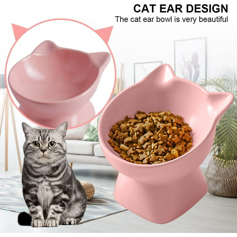 Cat Bowls Raised Cat Food Bowls Anti Vomiting Ceramic Pet Food