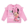 thumbnail image 3 of Disney Minnie Mouse Fleece Drop Shoulder Sweatshirt and Jogger Pants Outfit Set Newborn to Little Kid, 3 of 5