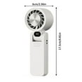 thumbnail image 3 of WKSCLPAI Hand Held Fans Battery Operated,Foldable Portable Handheld Fan,Intelligent Display Mini Fan - 100 Speed Adjustable,Lightweight Travel Fan - 8 Hours of Long-lasting Battery Life,White, 3 of 3