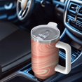 thumbnail image 6 of 40oz Tumbler with Handle and Straw, Vacuum Insulated Stainless Steel Travel Mug, Fits Car Cup Holder, Liquid & Marble Print, 6 of 6