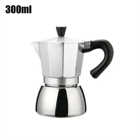 

Fancy Moka Pot Stainless Steel Moka Stovetop Espresso Maker Coffee Moka Pot Silver